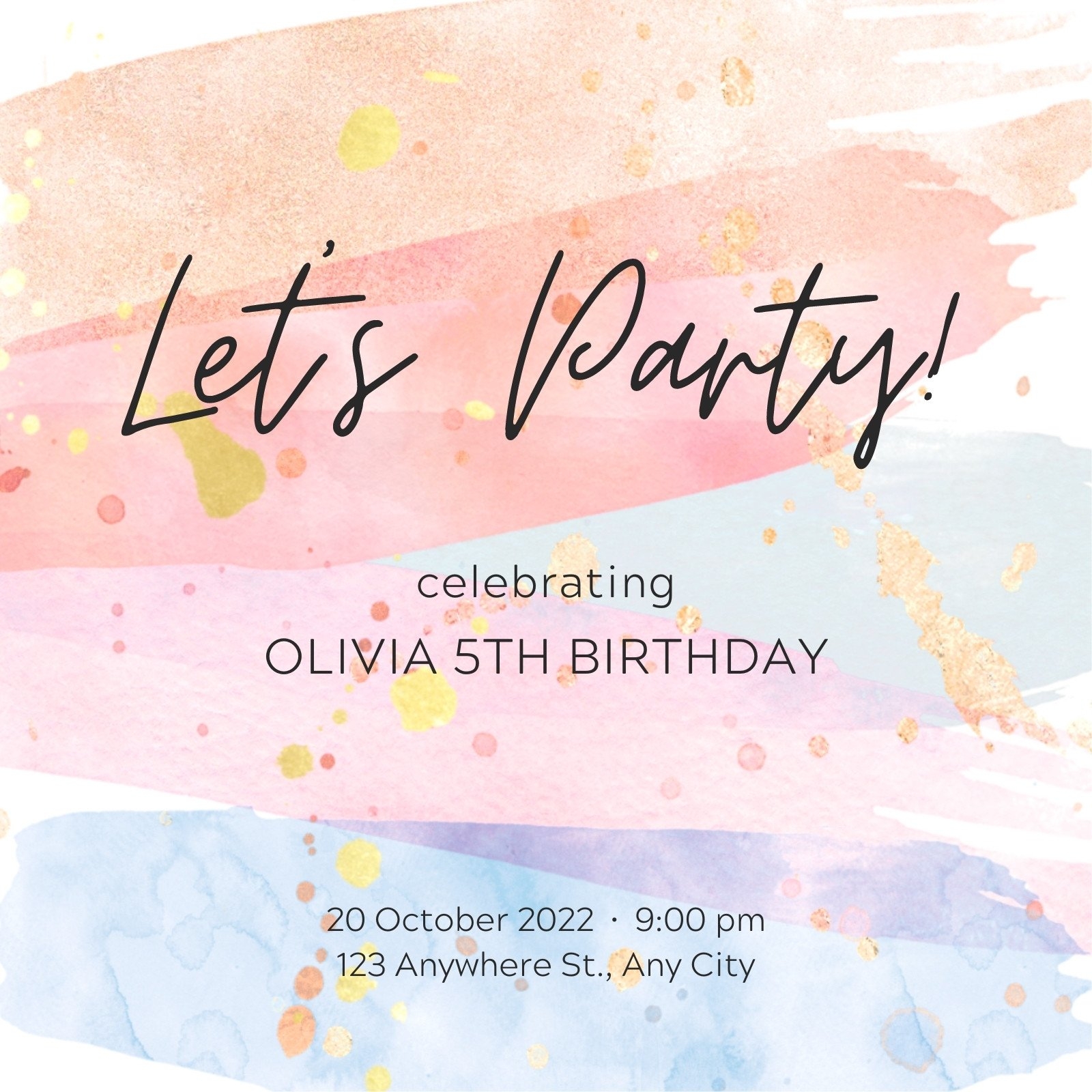 birthday invite templates