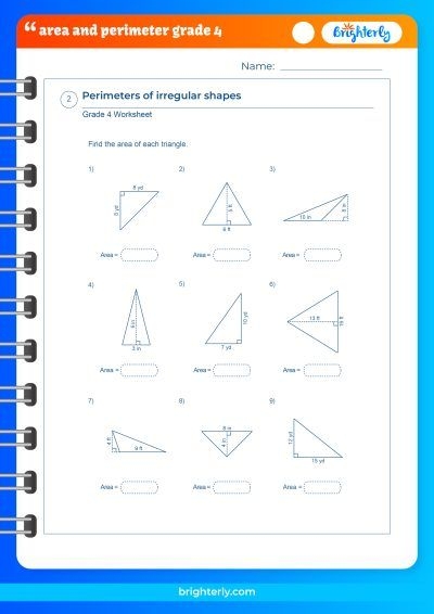 FREE Area And Perimeter Worksheets Grade 4 PDFs Brighterly
