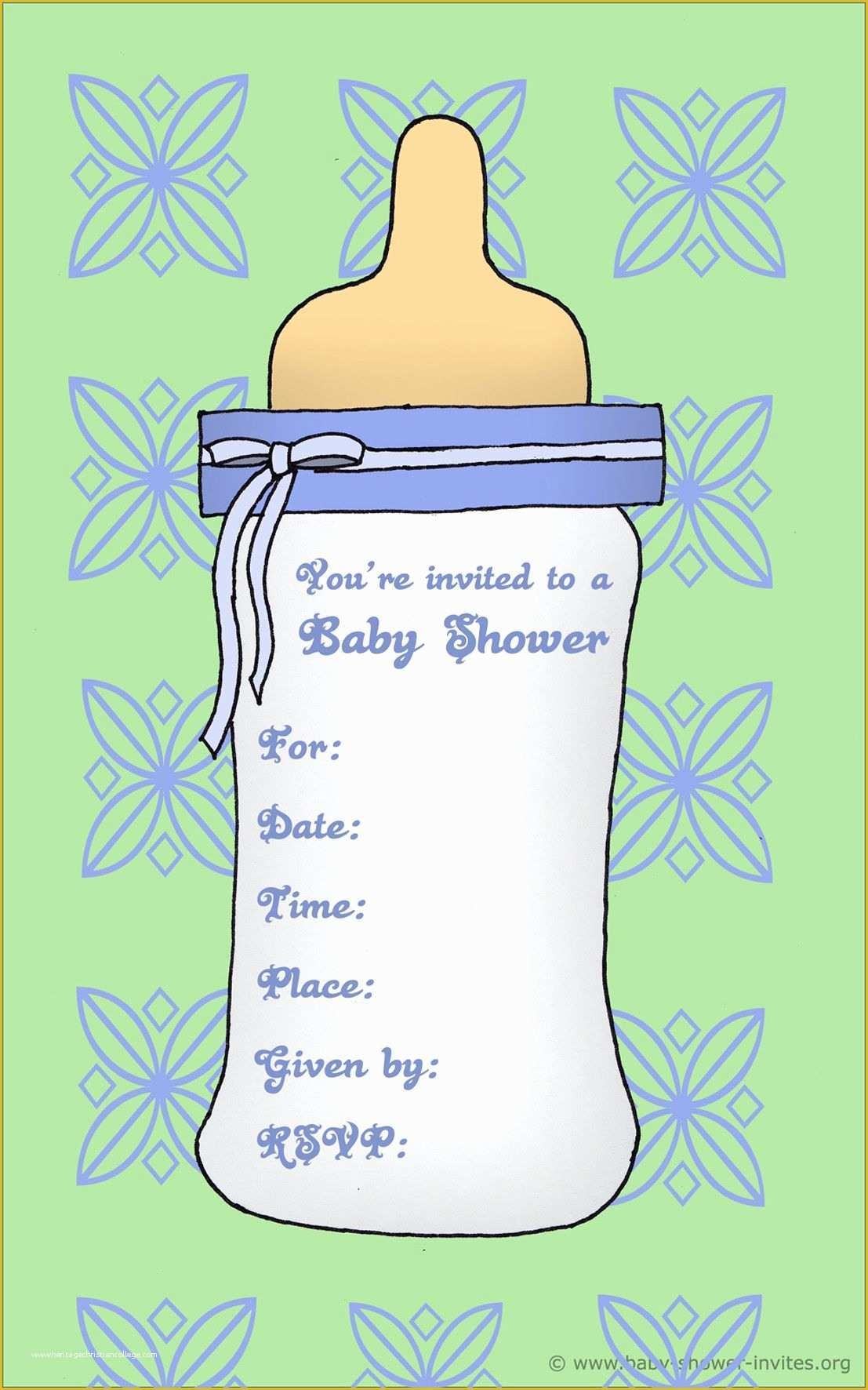 Free Baby Shower Invitations Templates Pdf Of Free Printable Template 