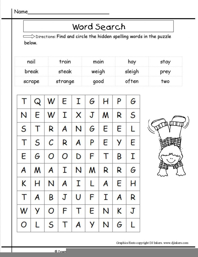 Free Back To School Worksheets And Printouts 2Nd Grade Word Search 