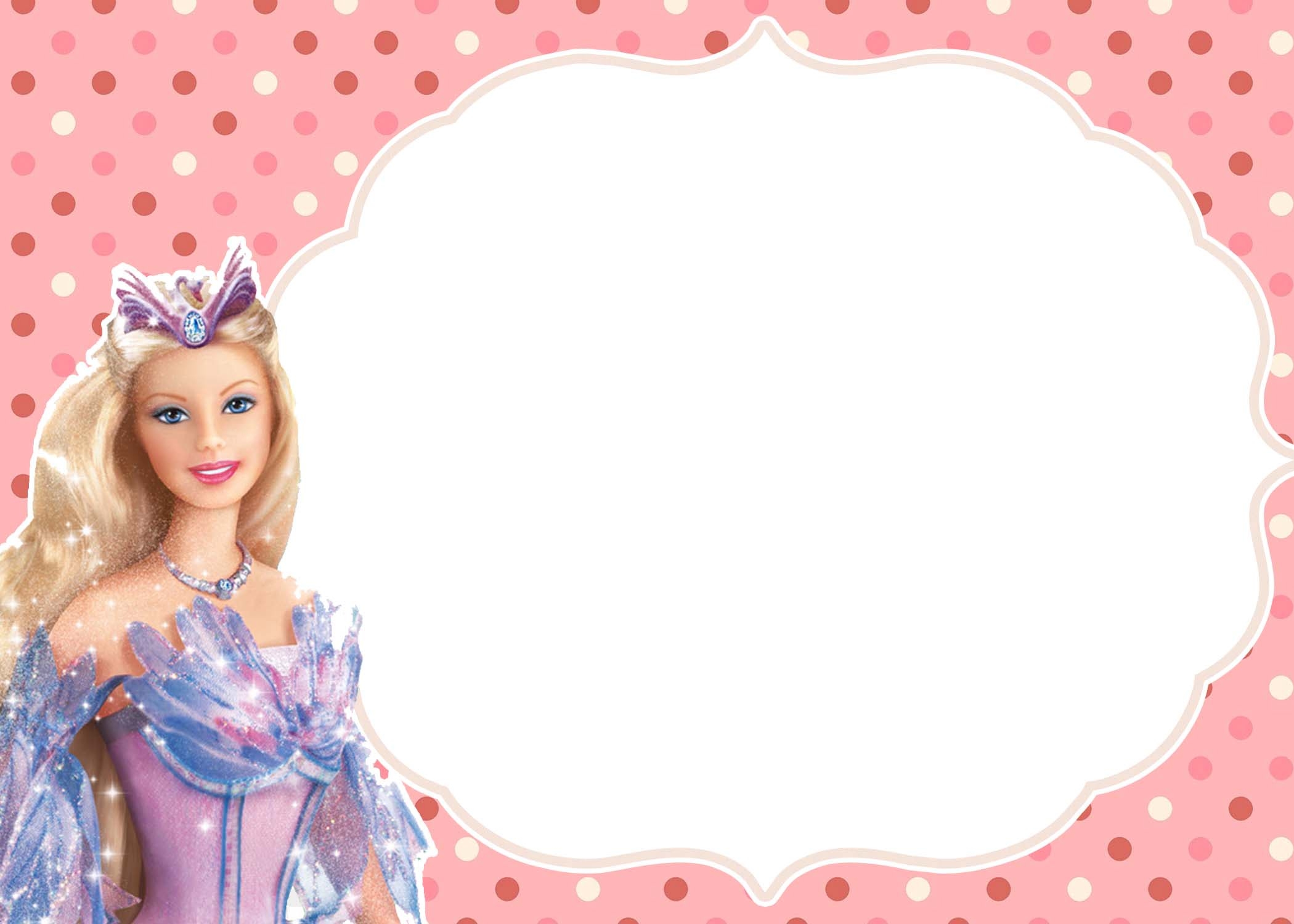 free barbie invitation templates