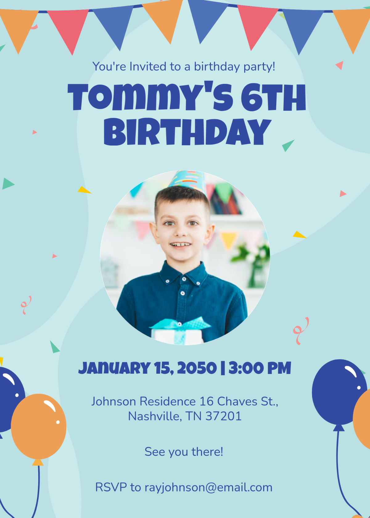 Free Birthday Invitation For Kids Template To Edit Online