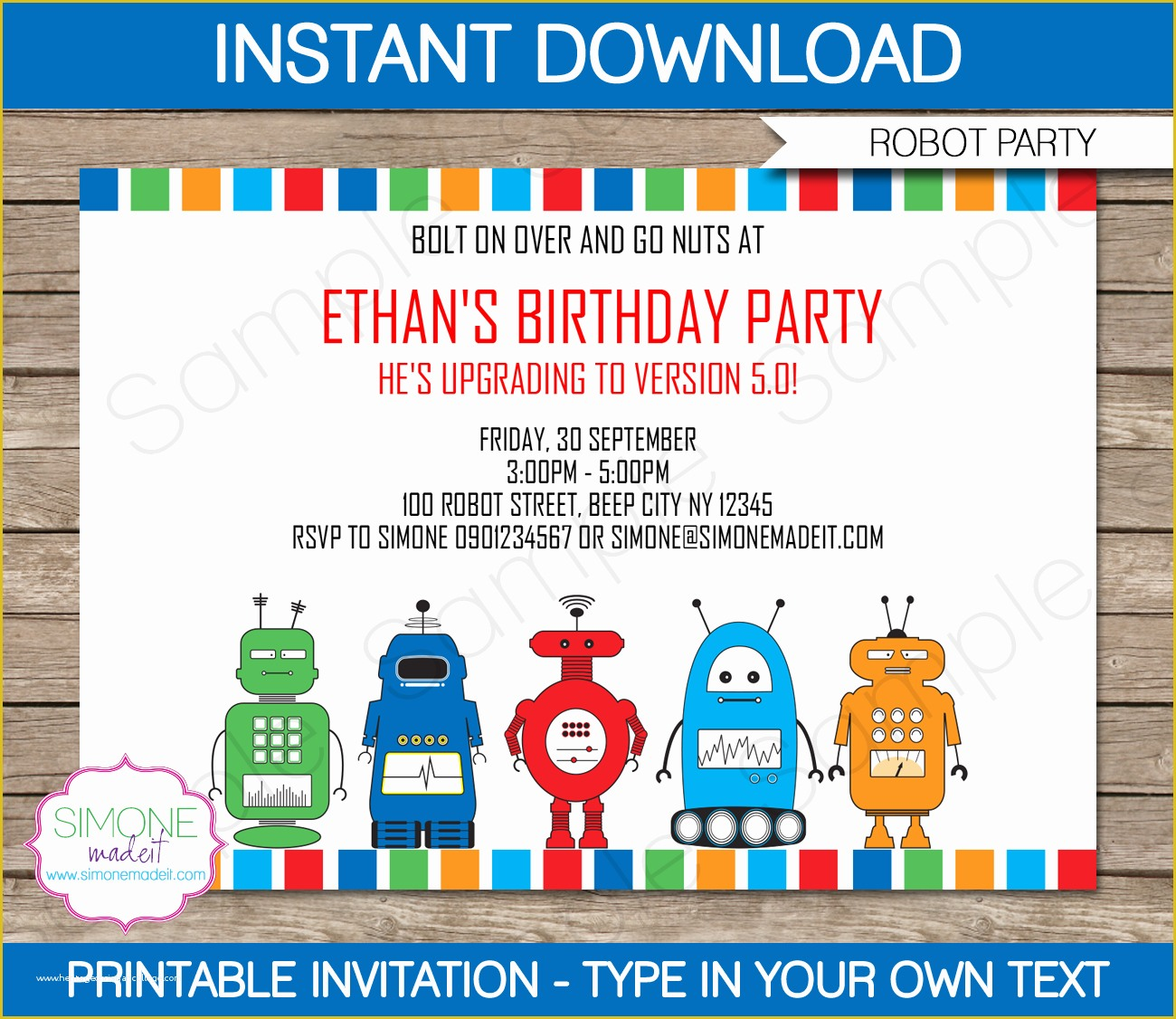 free birthday invitations templates to print