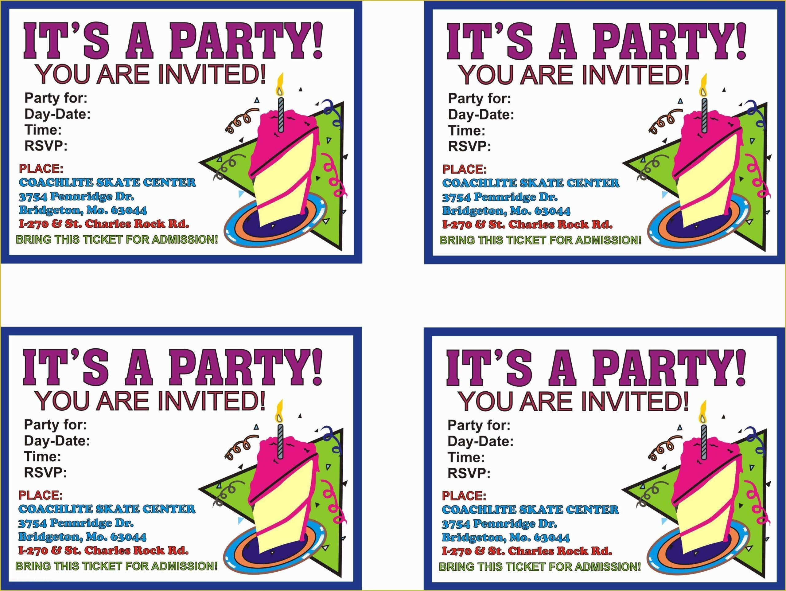 Free Birthday Party Invitation Templates Of Free Printable 50th 