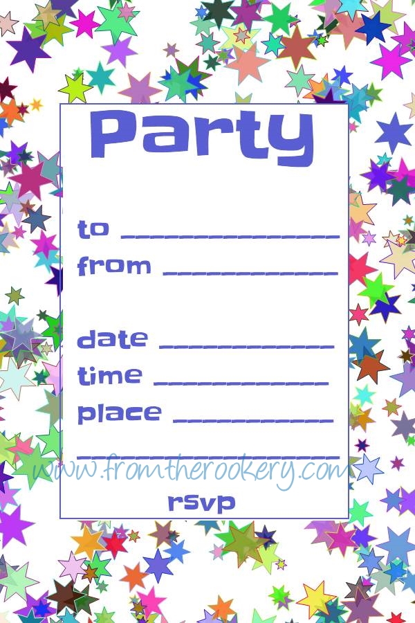 birthday invitation free templates
