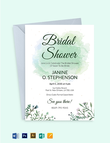 free bridal shower invitation templates