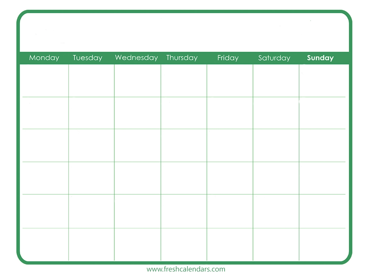 Free Calendar Templates Printable