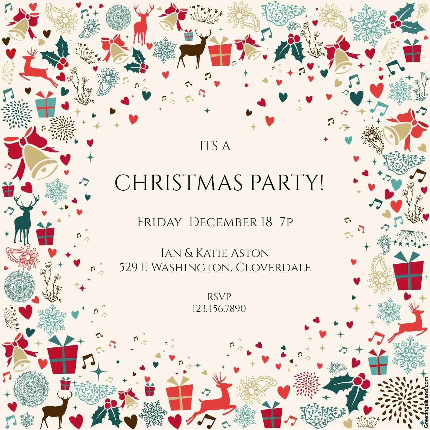 free christmas invite templates