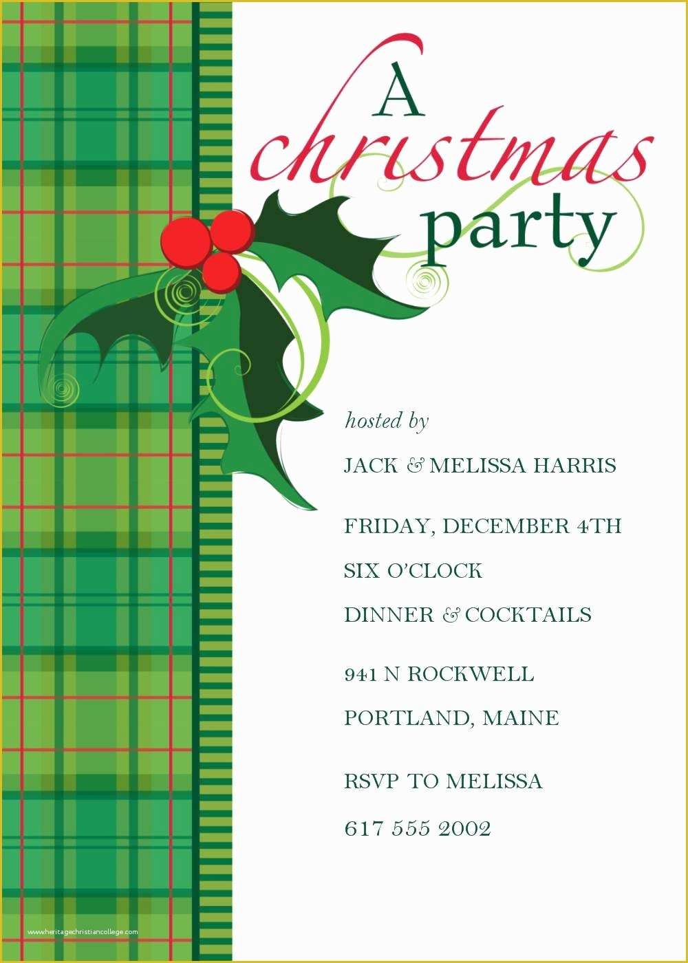 Free Christmas Invitation Templates Of Christmas Invitation Download 