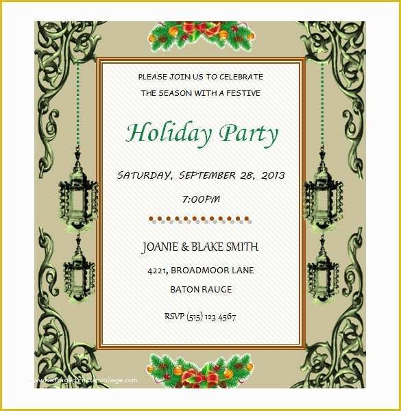 free christmas invitation templates word