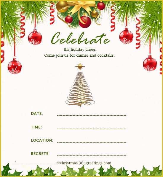 christmas invitation template word