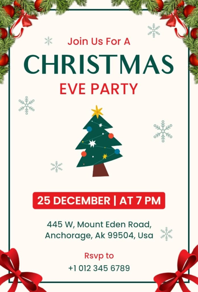christmas invitation templates