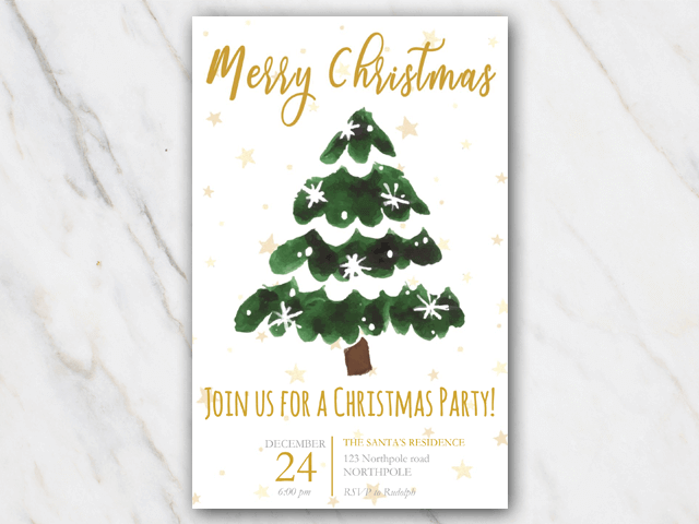 Free Christmas Party Invitation Templates For Microsoft Word 