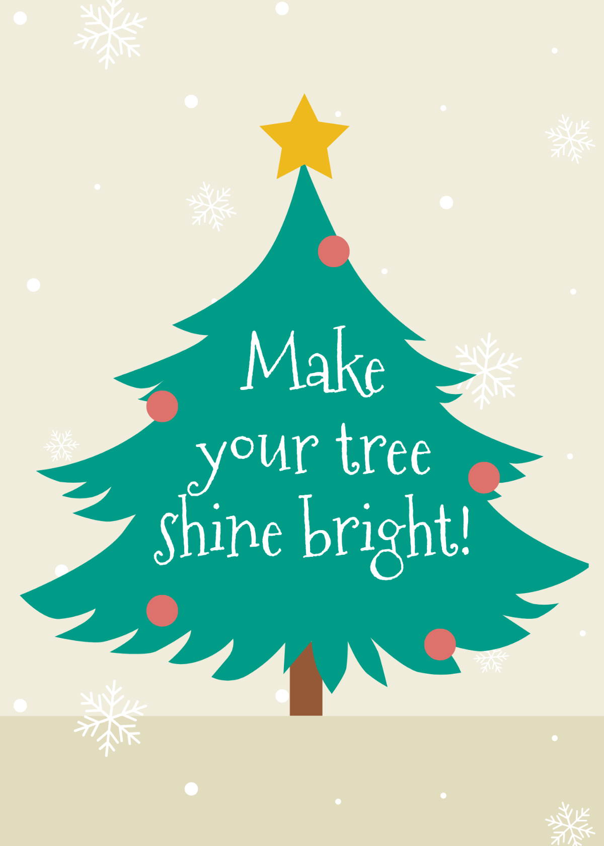 free christmas tree printable template