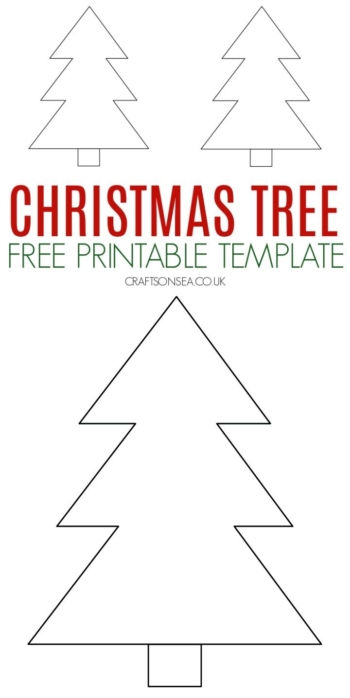Free Christmas Tree Template Printables Artofit