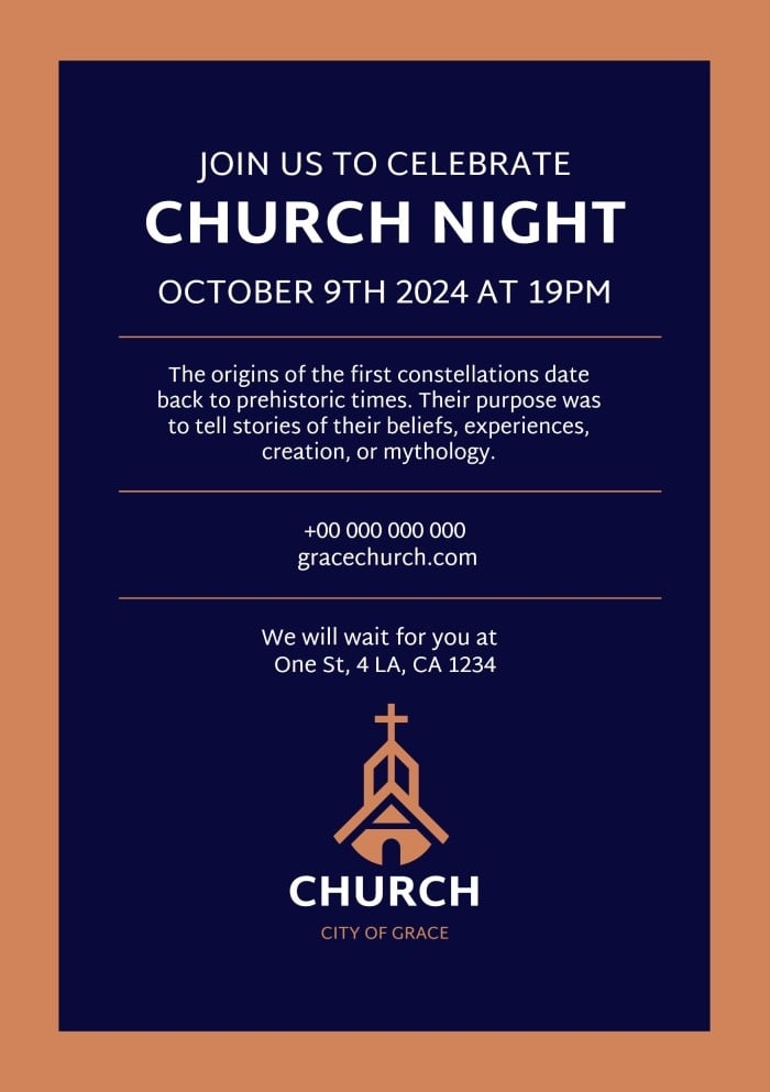 Free Church Invitation Templates To Edit Online Wepik