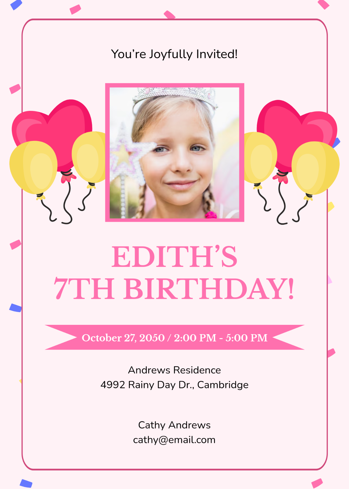 Free Cinnamoroll Birthday Invitation Template To Edit Online
