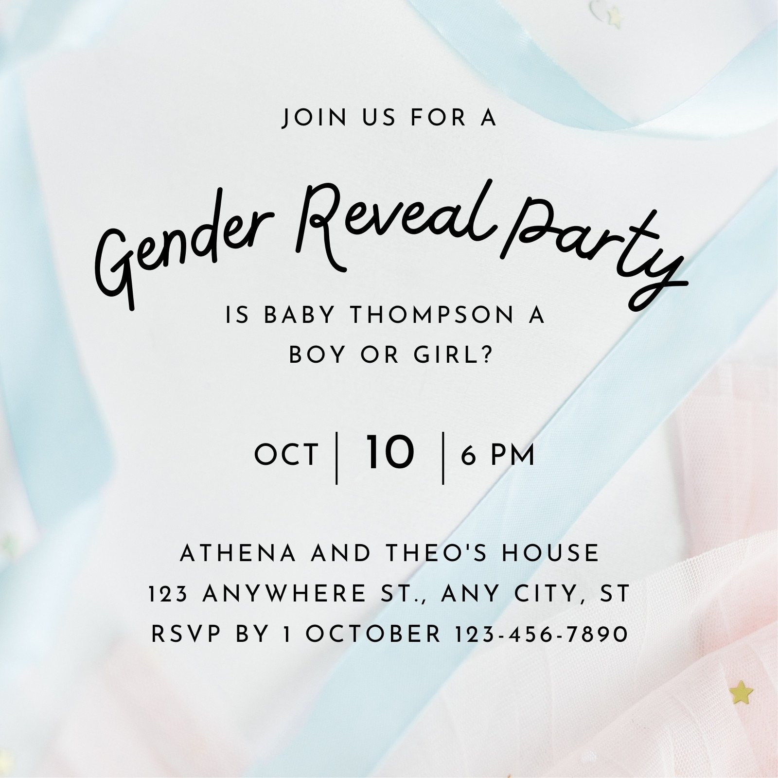 free invitation templates gender reveal