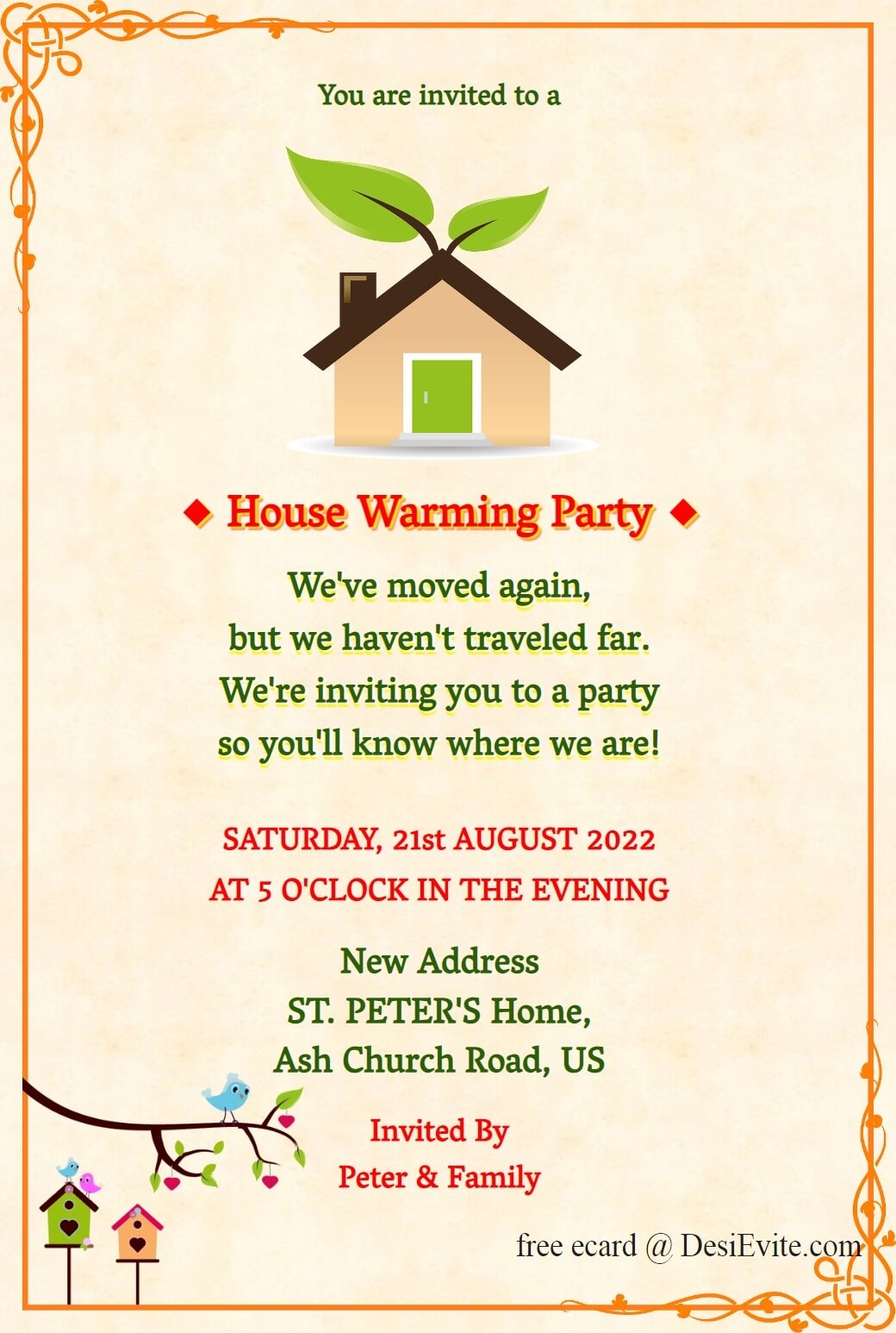 Free Custom Printable Housewarming Invitation Templates 43 OFF