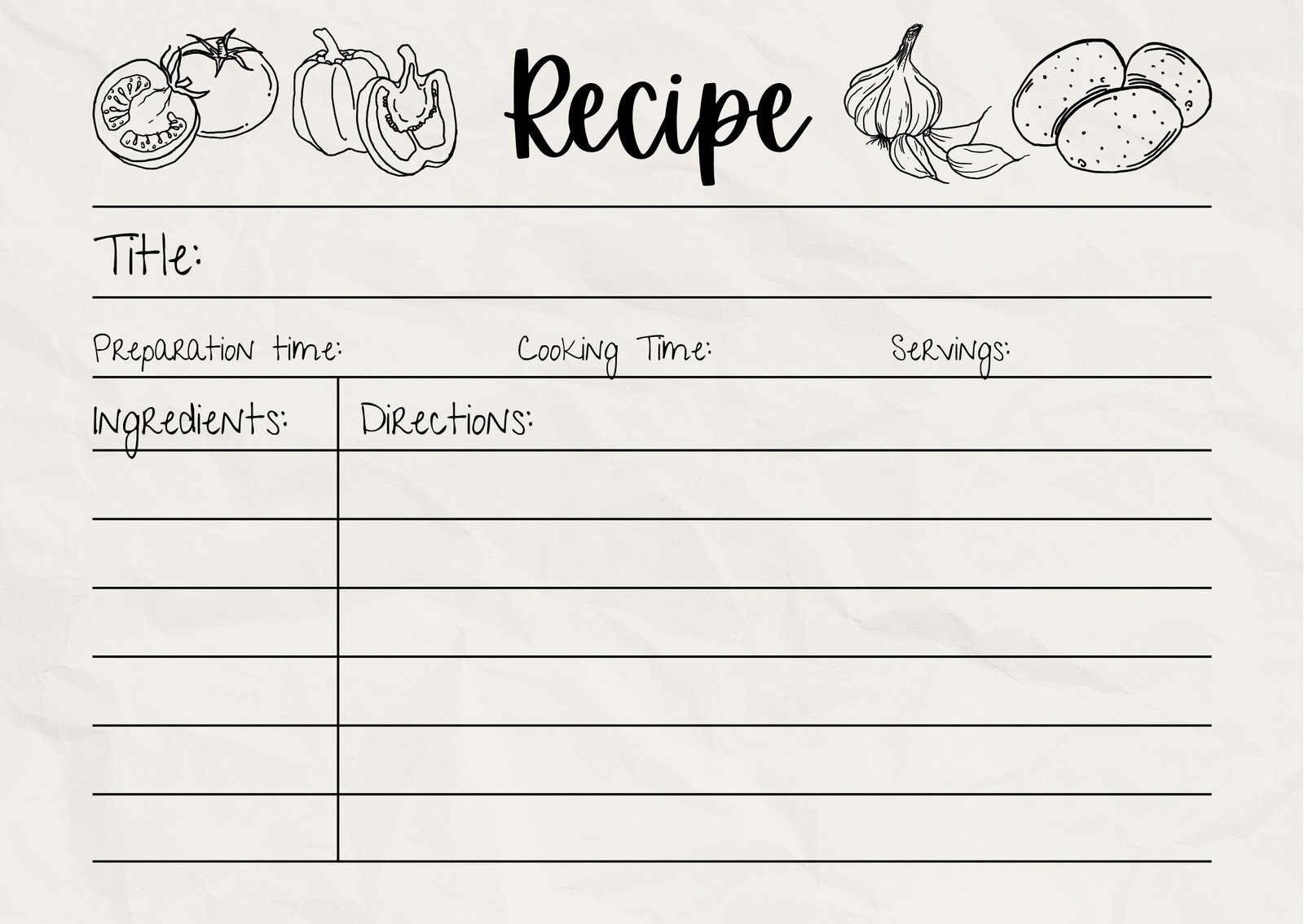 Free Custom Printable Recipe Card Templates Online Canva 