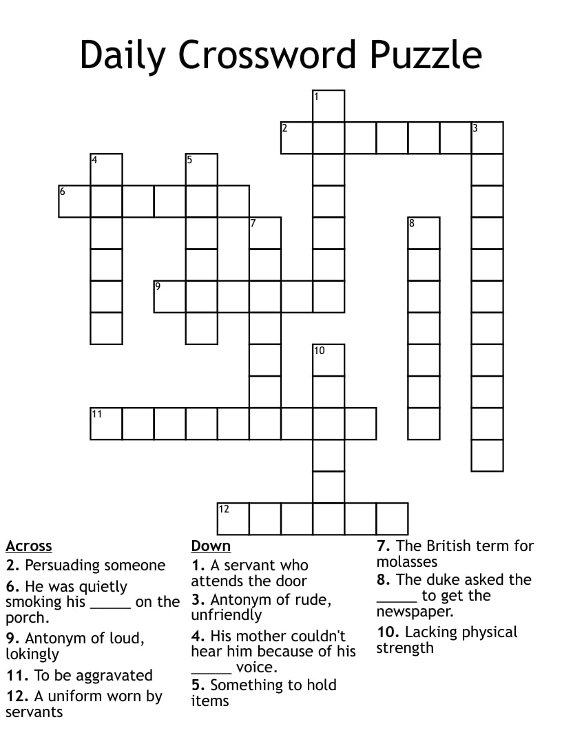 free daily crossword puzzle printable
