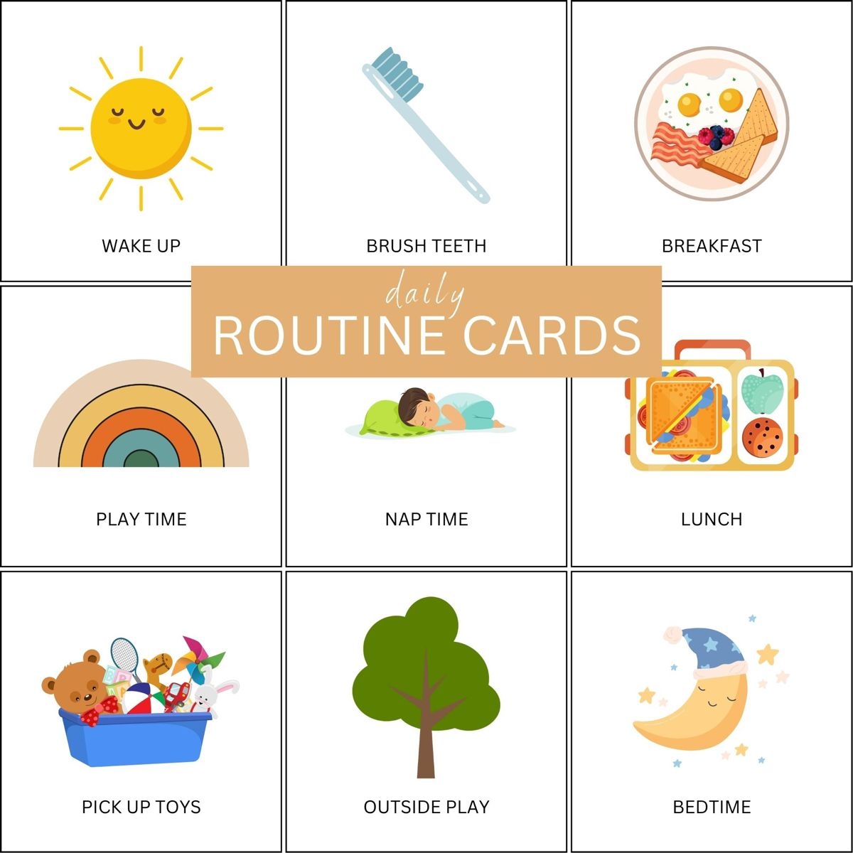 Free Digital Download Toddler Routine Cards Artofit