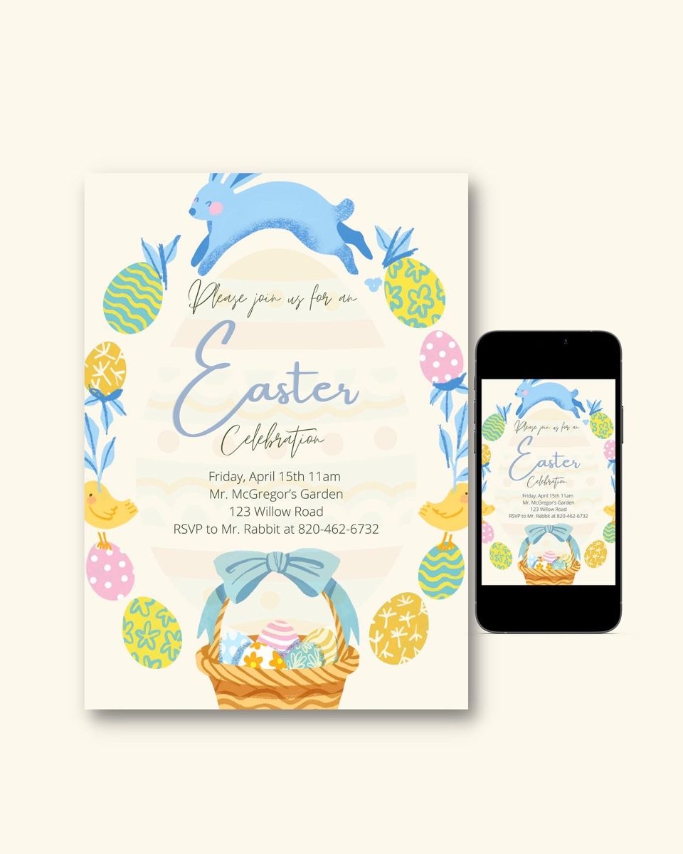 Free Easter Invite Template Content Calendar Template