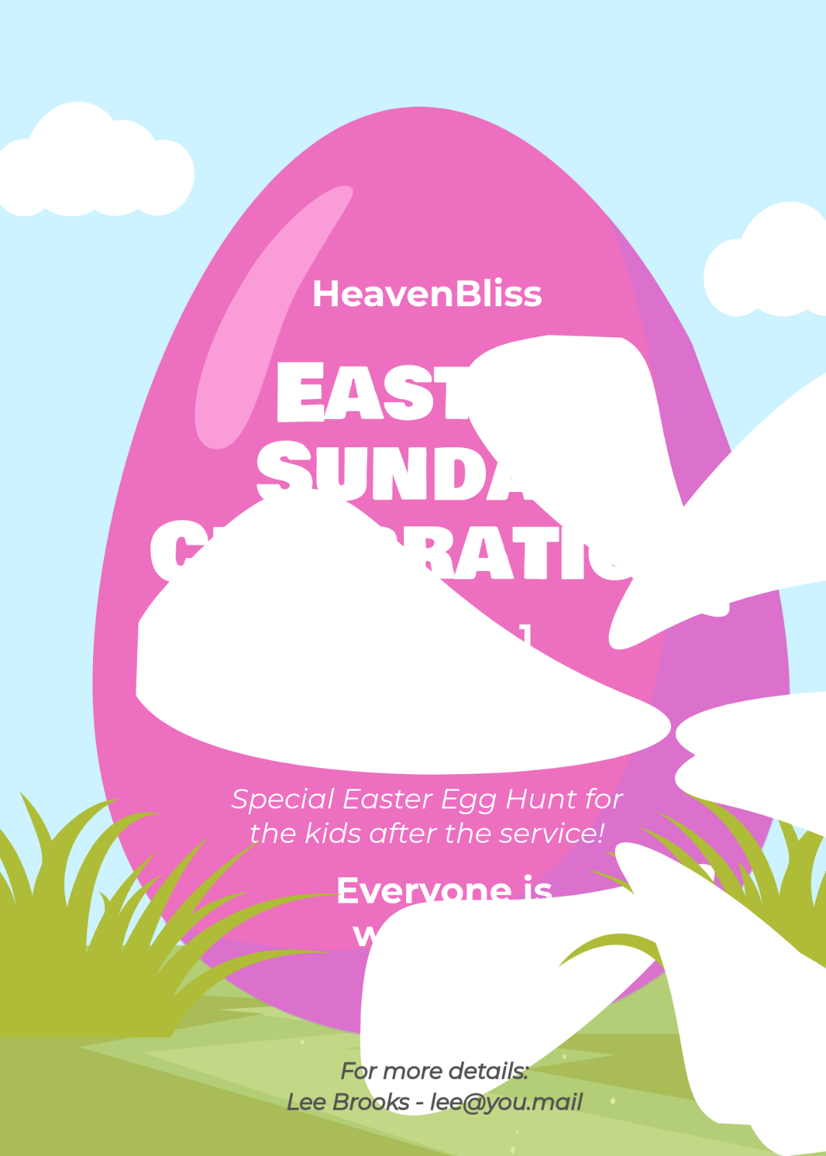 easter invitation template