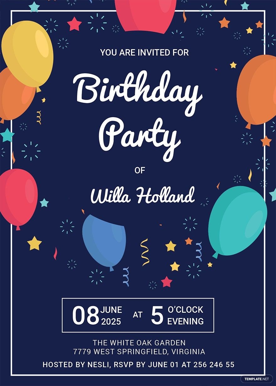 Free Editable Birthday Templates In Publisher To Download