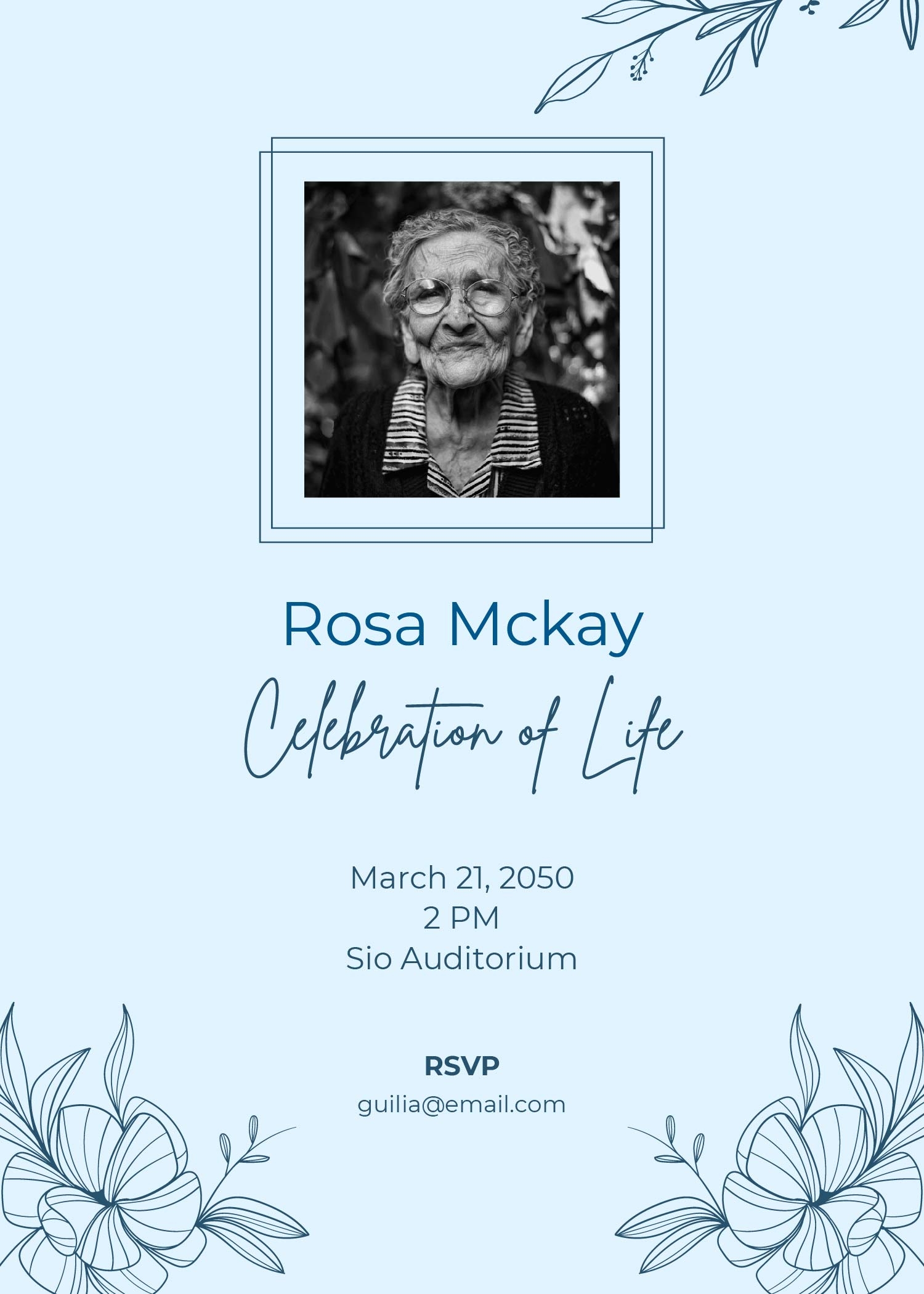 Free Editable Memorial Service Templates In Word To Download