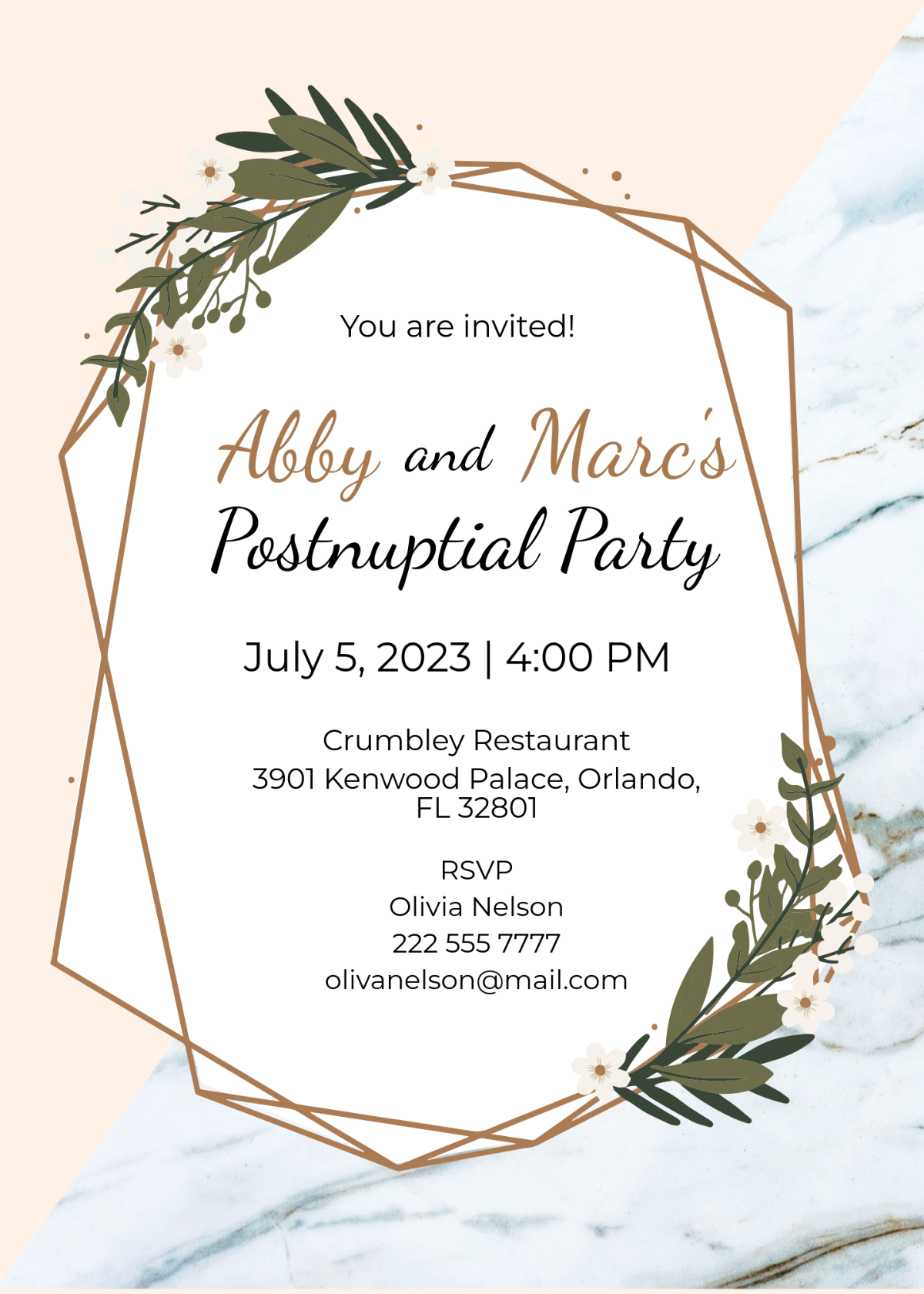 Free Event Email Invitation Template To Edit Online