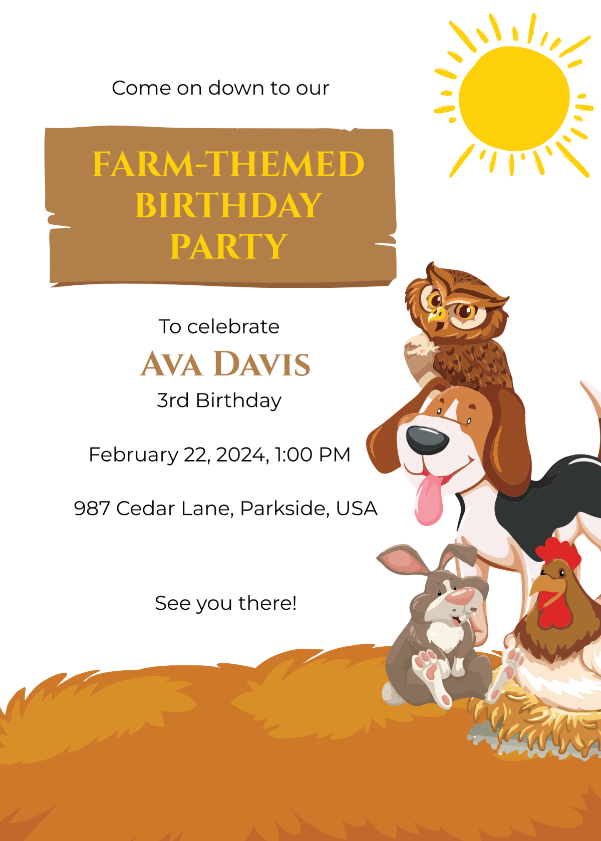 free party invitation template