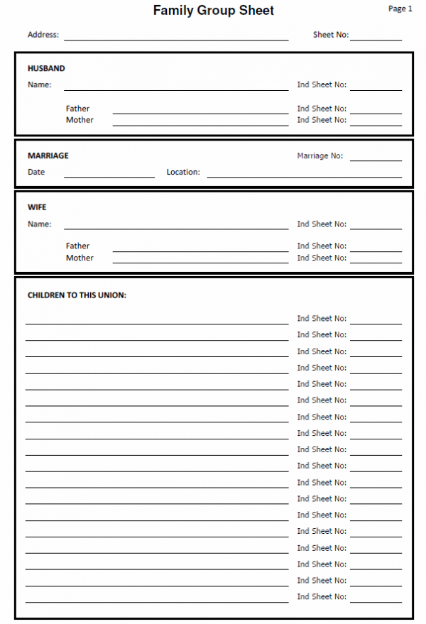 printable genealogy forms individual worksheet