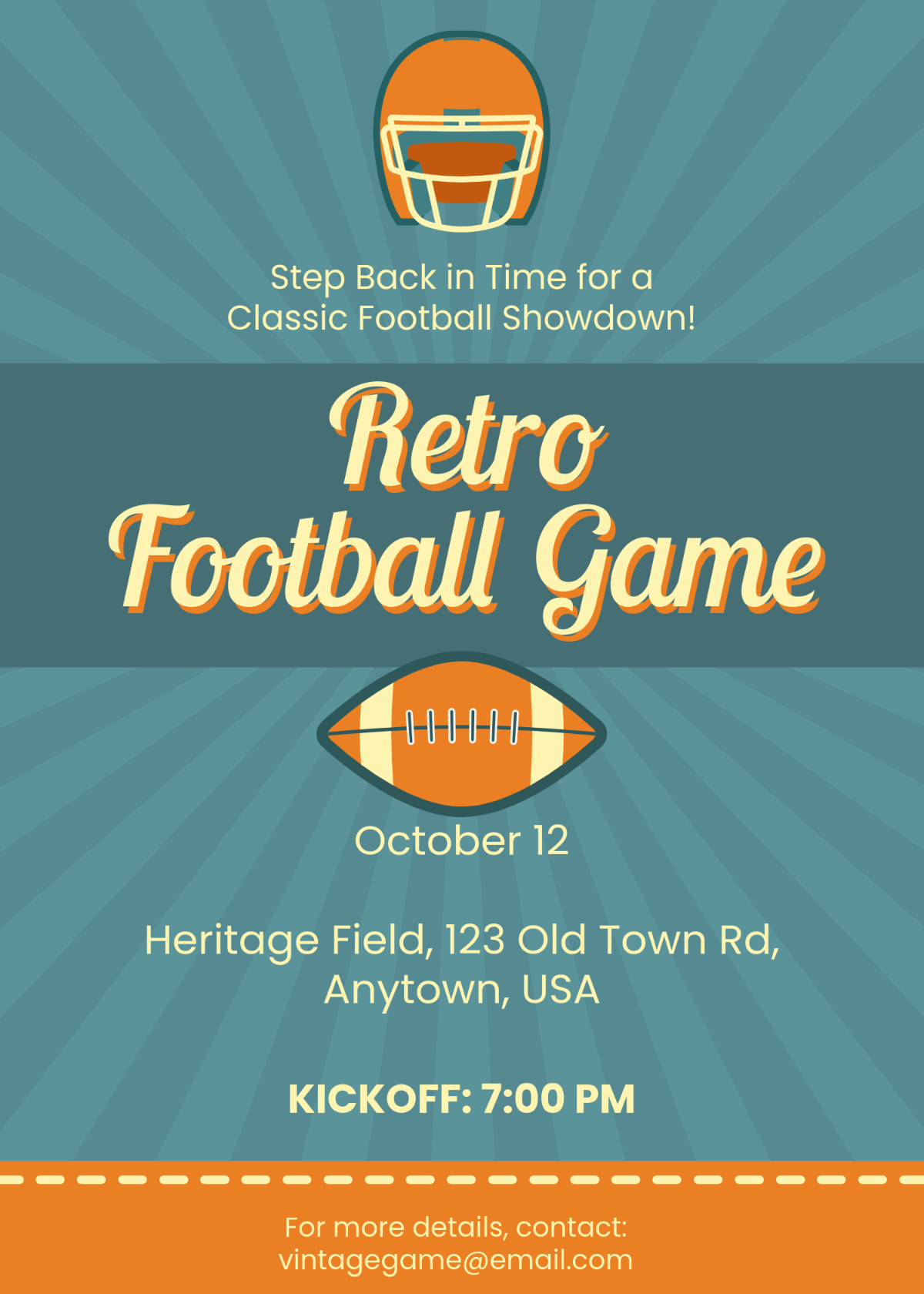 Free Football Invitation Templates Editable And Printable