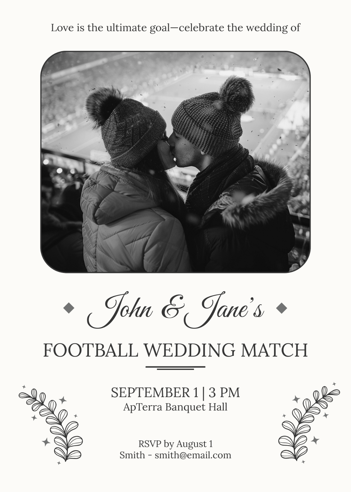 football party invitation template