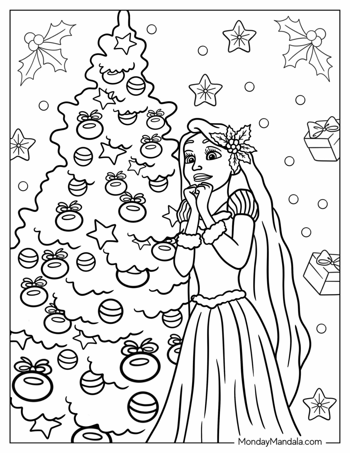 coloring pages for christmas free printable