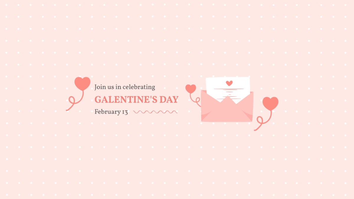 Free Galentine 39 s Day Invitation Youtube Banner Template To Edit Online