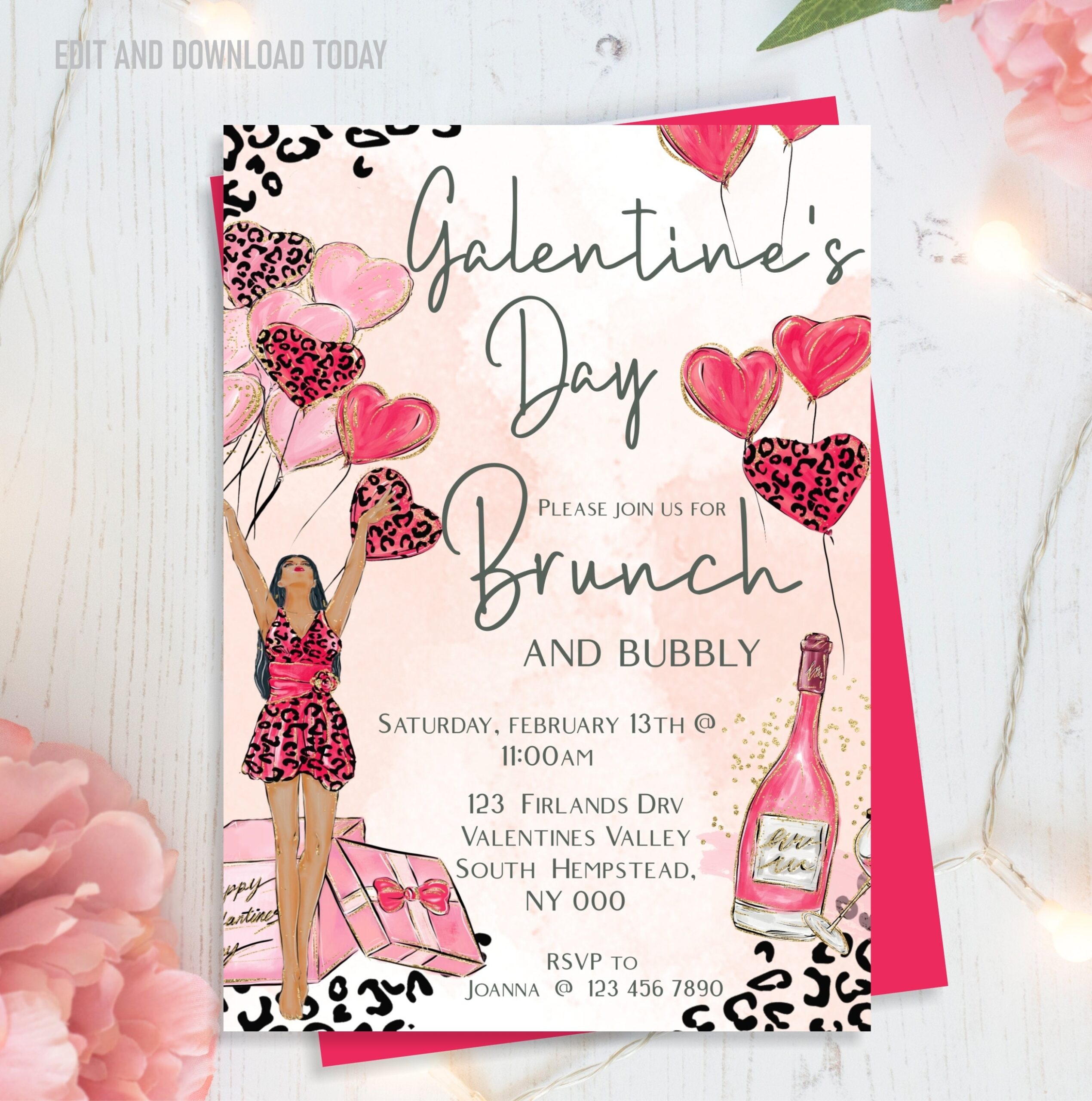 Free Galentines Day Invitation Template