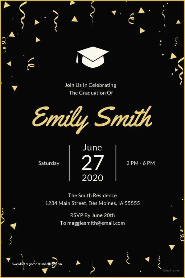 graduation invite templates
