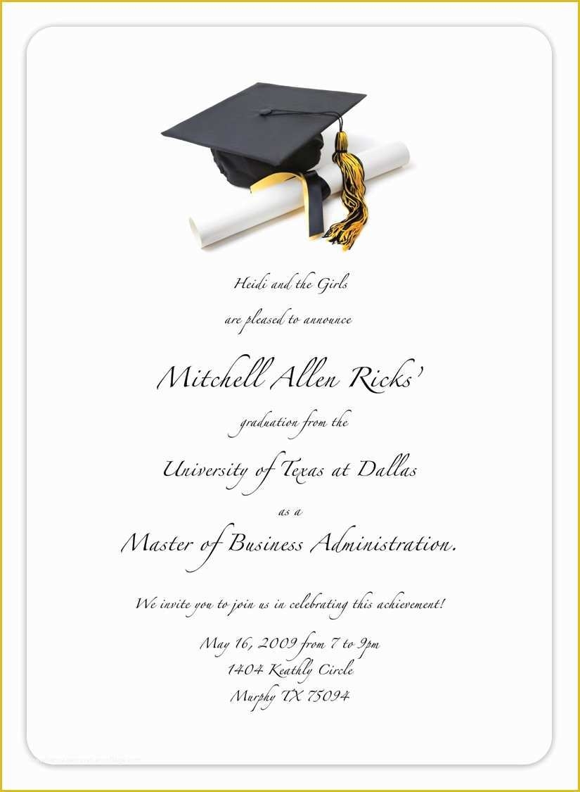 free graduation invitation templates