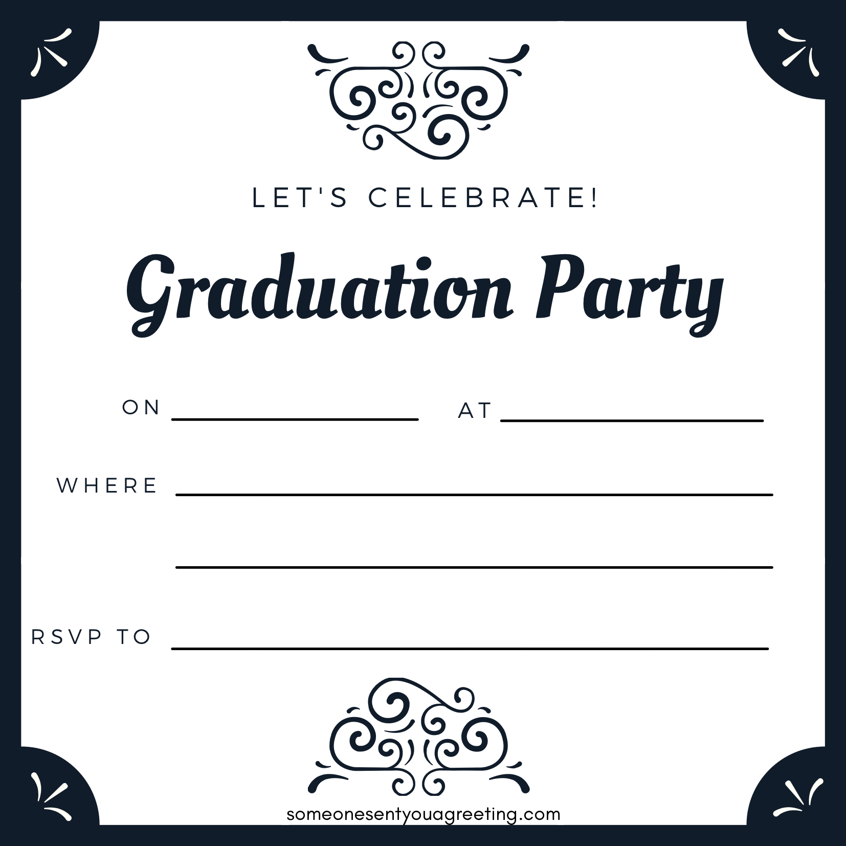 free graduation invitation templates for word