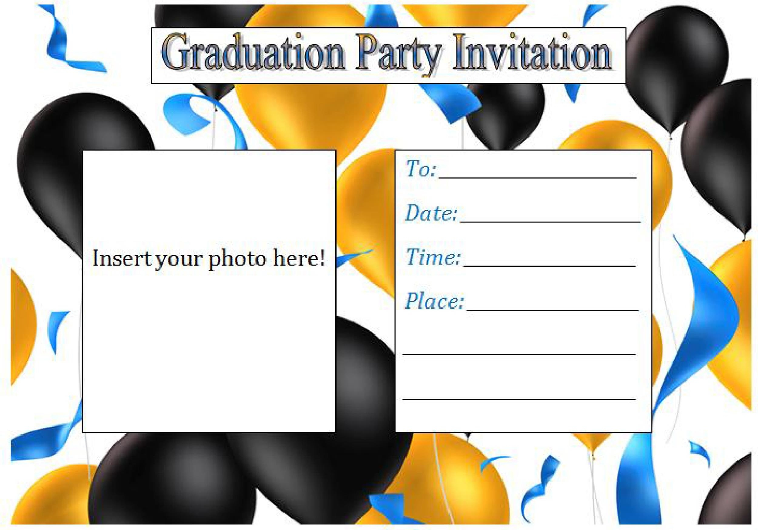 Free Graduation Party Invitations Templates