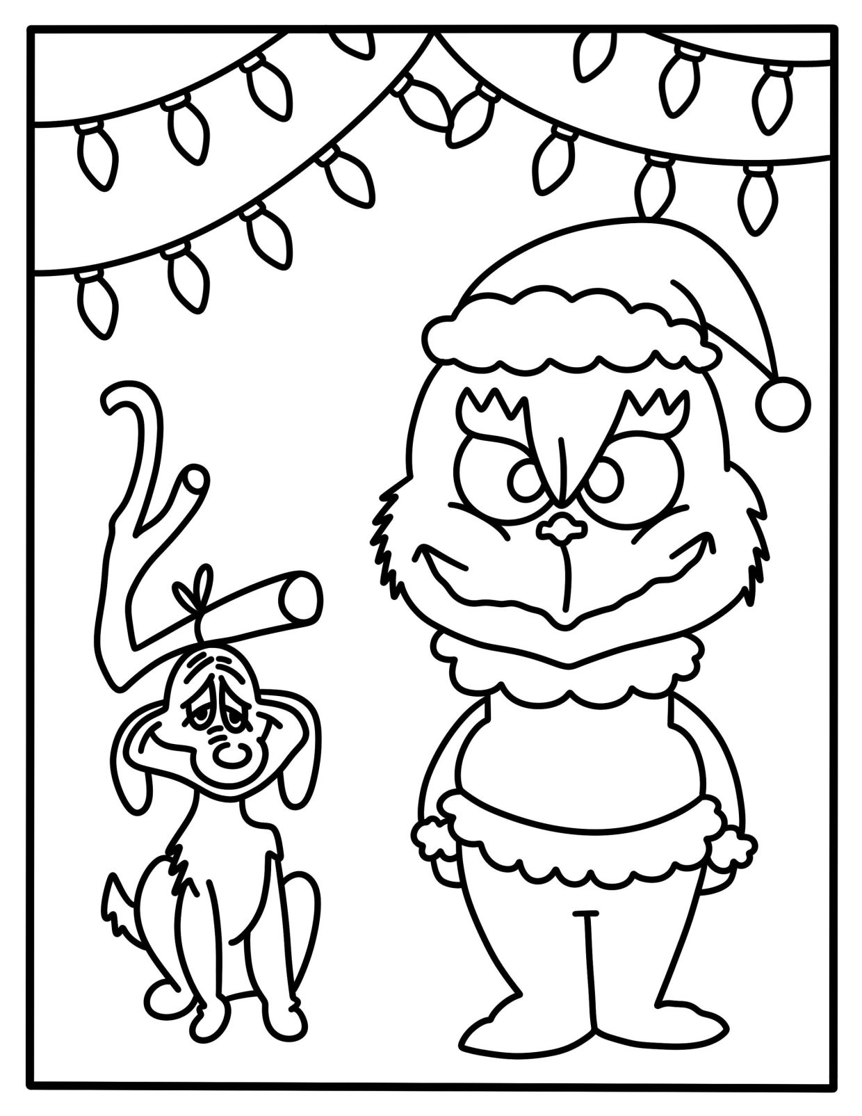 Grinch Christmas Coloring Pages