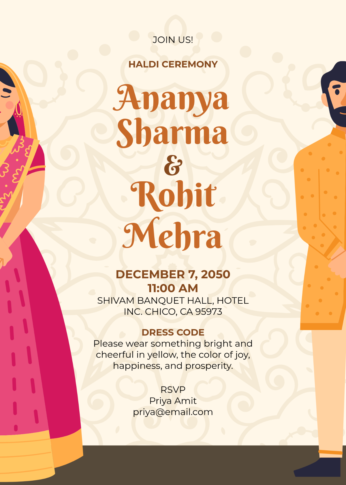 dress code invitation template