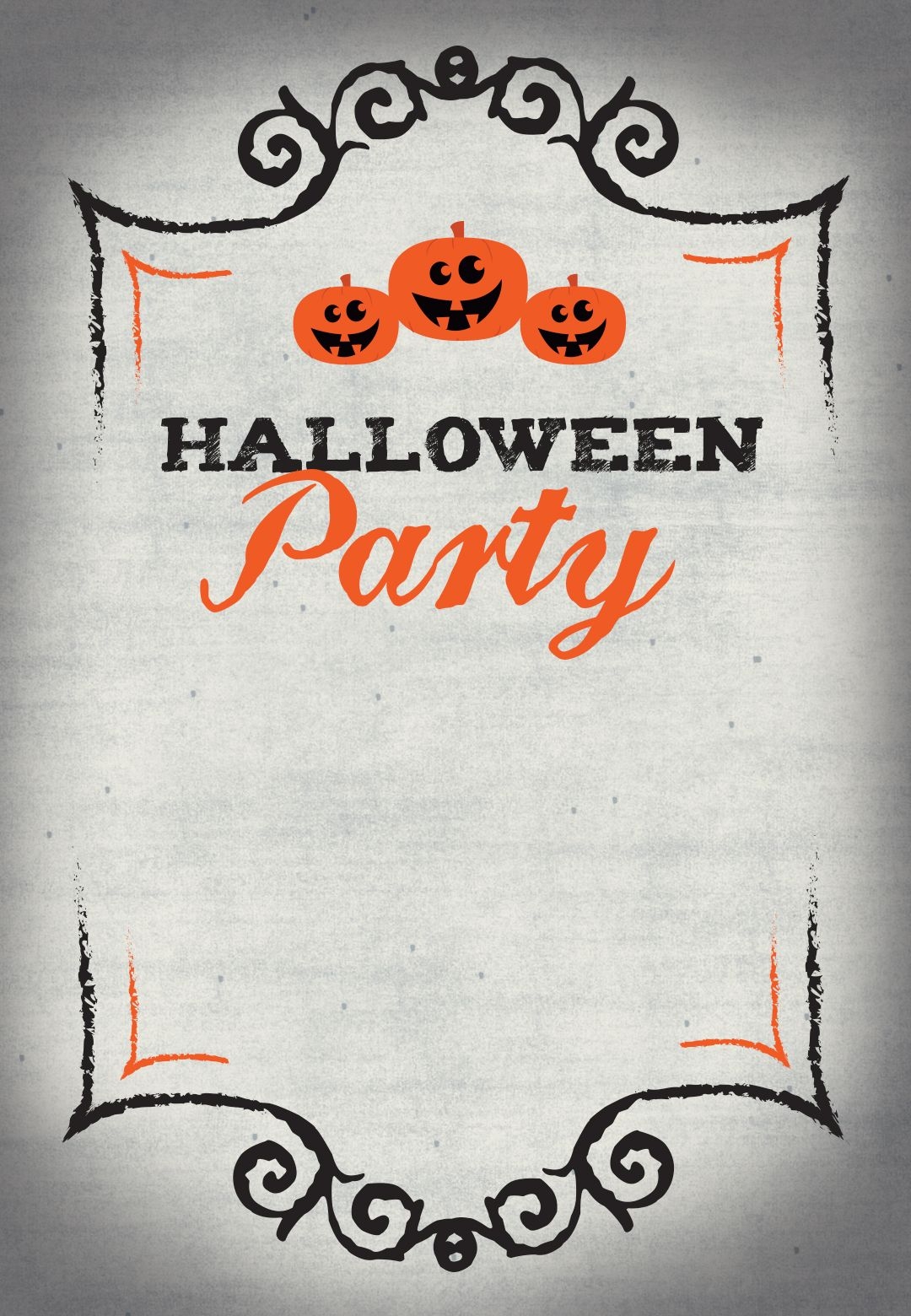 halloween party invites templates