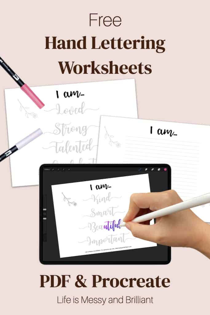 FREE Hand Lettering Practice Sheets Months Of The Year 