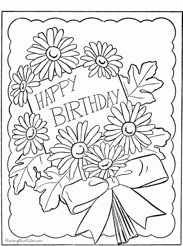 Free Happy Birthday Mom Printable Coloring Pages Download Free Happy 