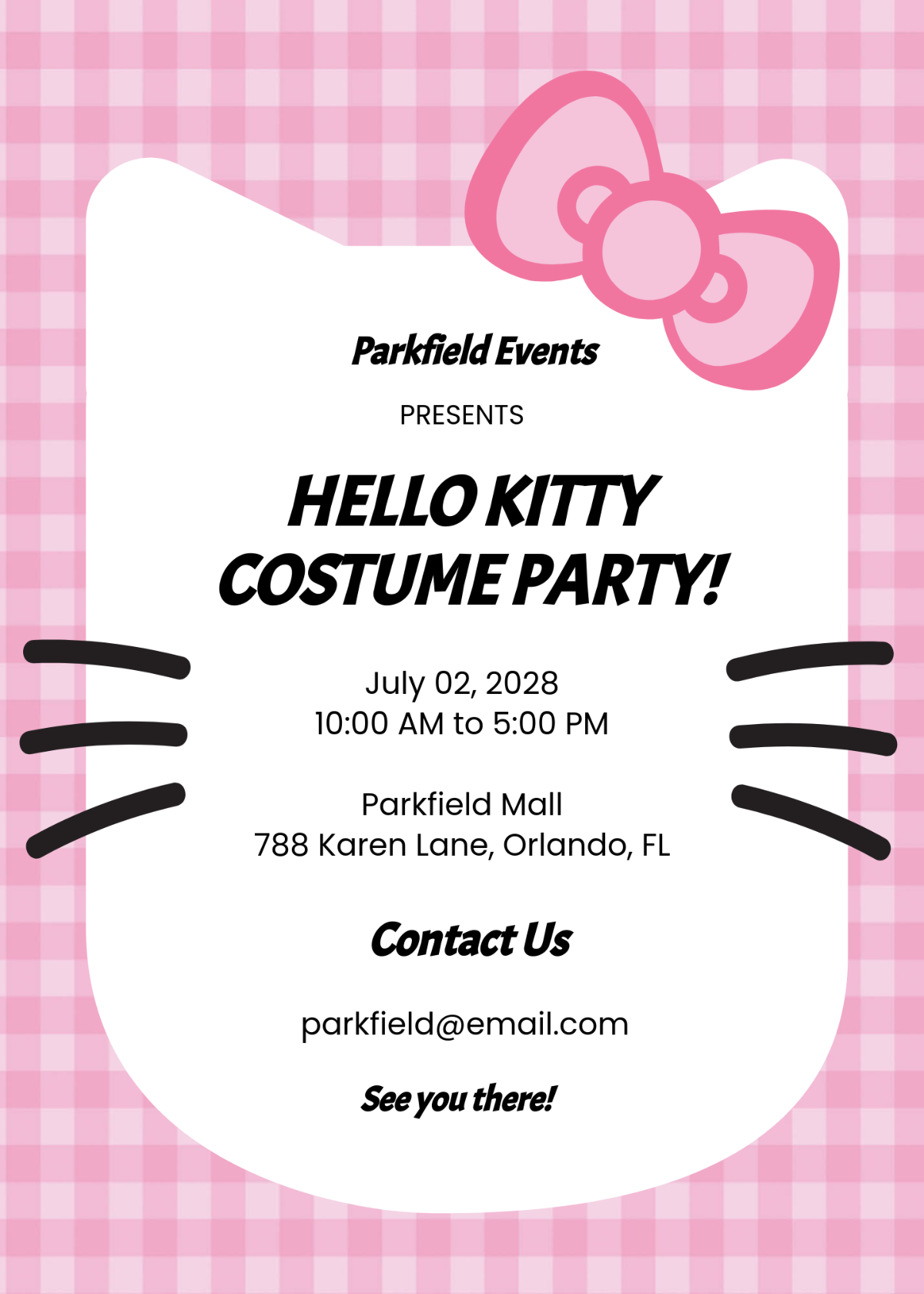 hello kitty and friends invitation template free