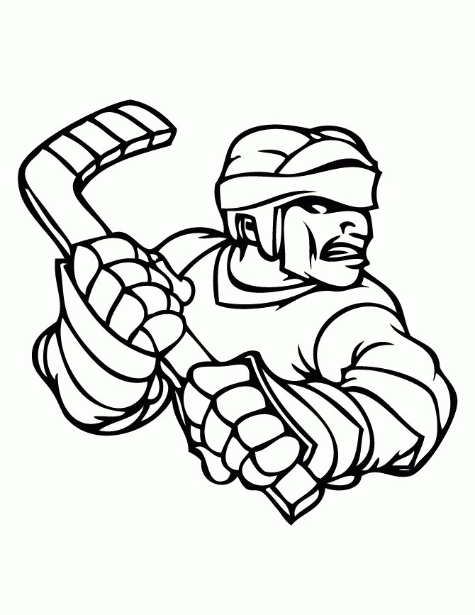 Free Hockey Coloring Pages Coloring Home