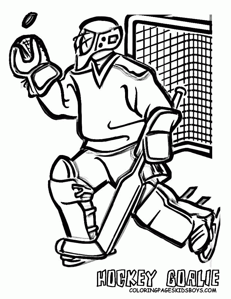 Free Hockey Coloring Pages Coloring Home